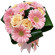 bouquet of roses and gerberas. Irkutsk
