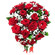red roses bouquet with babys breath. Irkutsk