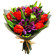 Bouquet of tulips and alstroemerias. Irkutsk